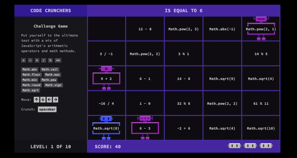 Code Crunchers screenshot